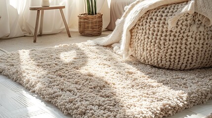 Soft, plush carpet with a neutral color palette.