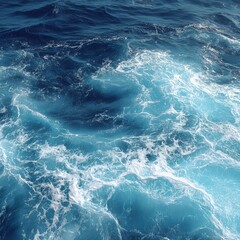 Ocean waves creating a mesmerizing and dynamic display of blue water 