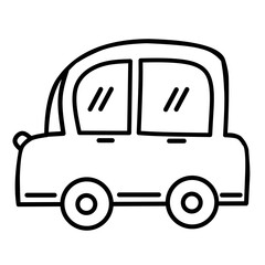 Various Car with Line Drawing