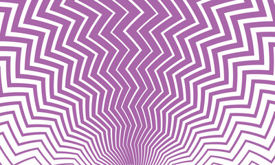 : Abstract purple colour vertical thik to thin zig zag seamless halftone arc line pattern with white background.