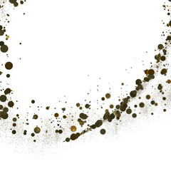 Radiant Revelry: Enthralling 3D Illustration of Shining gold Confetti