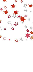 Festive background with red and silver stars. Perfect for holidays, celebrations, and more.