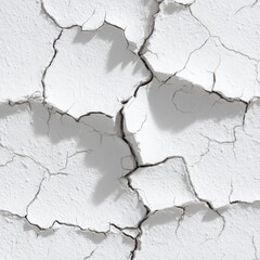 Fototapeta premium Cracked Textured Wall Surface with Natural Light Shadows