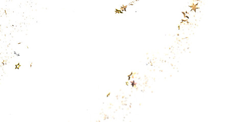 stars background, sparkle lights confetti falling. magic shining Flying christmas stars on night