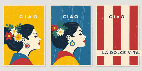 vector illustration of an abstract background ciao 