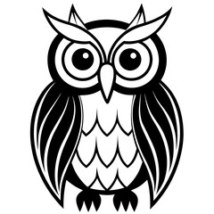 Tribal Owl Tattoo Vector  Bold SVG Line Art for Tattoos, Logos, Apparel & Spiritual Designs  Trusted High-Resolution File