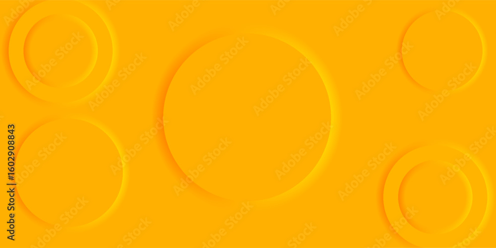 Poster orange gradient, featuring soft glowing circles of various sizes. a modern and dynamic design with a