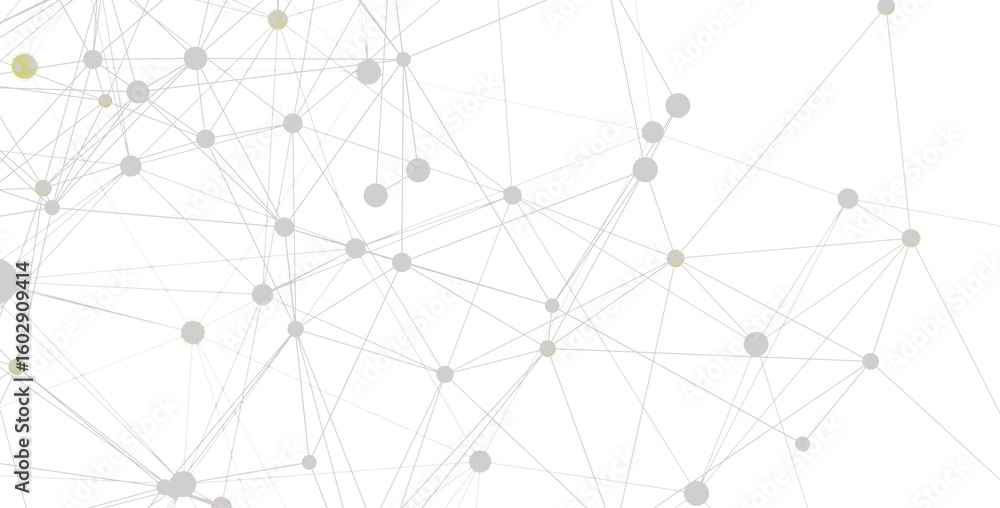 Poster abstract background image of network connection with lines and dots. perfect for technology, data, a
