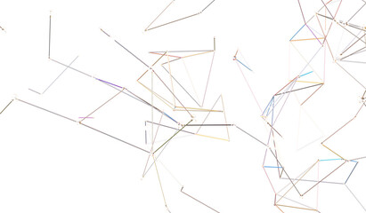 Stock photo of abstract network connection. Lines and dots.  Great for technology, communication, and connection themes.