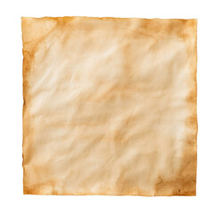 Aged Paper Texture with Subtle Distress and Warm Hues for Crafting, Design Projects, and Backgrounds on Transparent Background