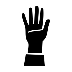 vector hand silhouette