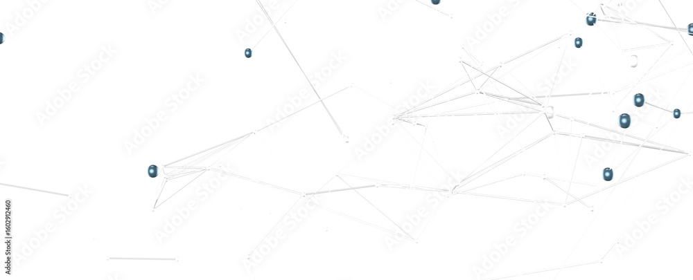 Poster stock photo of abstract network connections with dots and lines. ideal for technology, communication