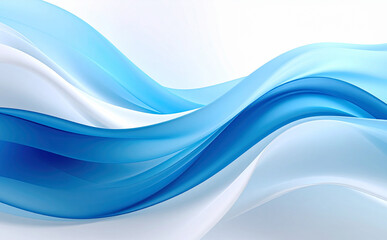 Obraz premium スタイリッシュな青と水色の背景