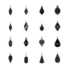 Christmas Festive Holiday Ornament Ball Sets Vector Design