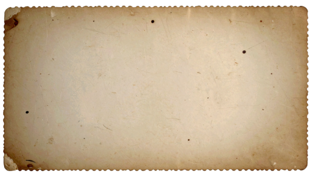Vintage distressed abstract old photo template, dust and scratches texture effect, png