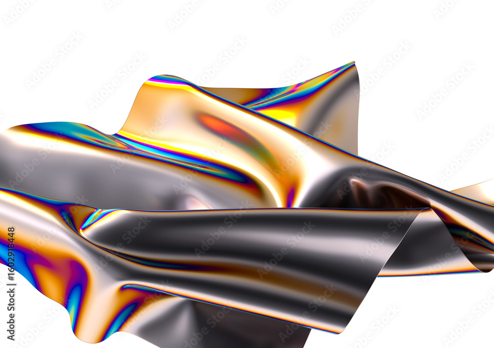 Poster abstract fluid gradient shape flowing