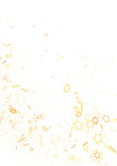XMAS Stars - A gray whirlwind of golden snowflakes and stars. New