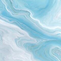 Serene Blue Swirls and Waves in Soft Abstract Background Design