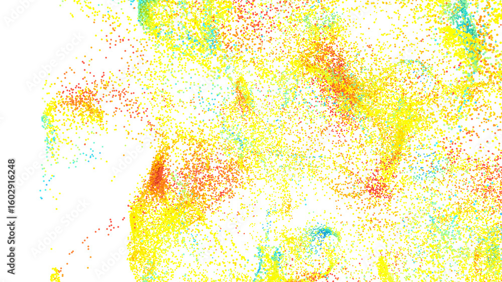 Poster high-resolution abstract background with colorful particles. perfect for websites, presentations, an