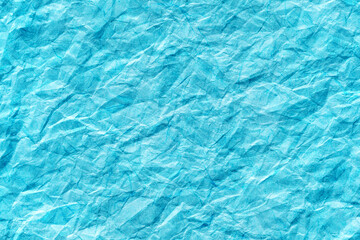 Crinkled Blue Paper