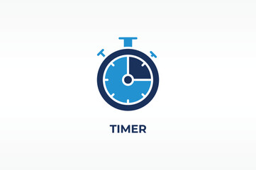 TIMER vector, icon or logo sign isolated symbol illustration
