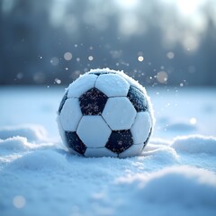 Fototapeta premium The Enduring Spirit of Football: A Journey Through Diverse Terrains
