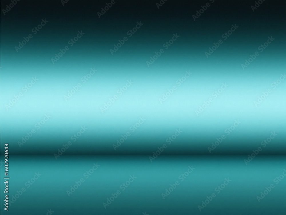 Poster a gradient background with shades of turquoise and black creating a smooth transition of color