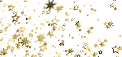 Beautiful golden stars on white. Perfect for holidays, celebrations, and more!