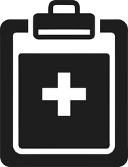 Obraz premium Detailed Black Silhouette Icon of a Medical Professional for Healthcare Branding