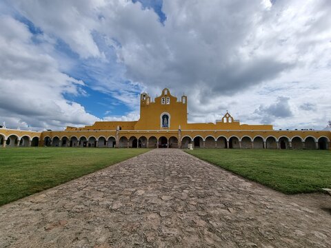 Izamal - yellow mexican city, Yucatan, Mexico