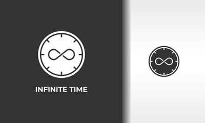 Infinite Time Vector, Icon Or Logo Sign Isolated Symbol Illustration