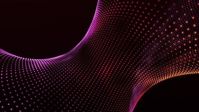 Purple points grid moving. Loop