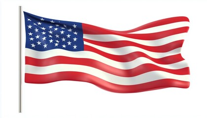The National Flag Of The United States Of America: Rendered Usa Flag For Patriotic Americans To Display Their Nation'S Pride.