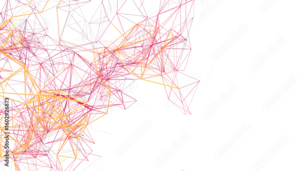 Poster modern abstract background with connecting lines. ideal for technology, network, and communication c