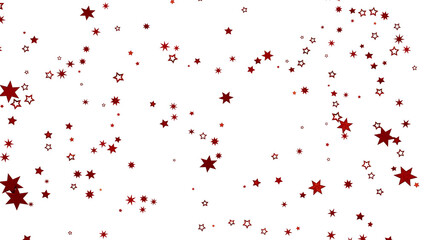 Beautiful red stars scattered on white background. Perfect for holiday designs, cards, and more.
