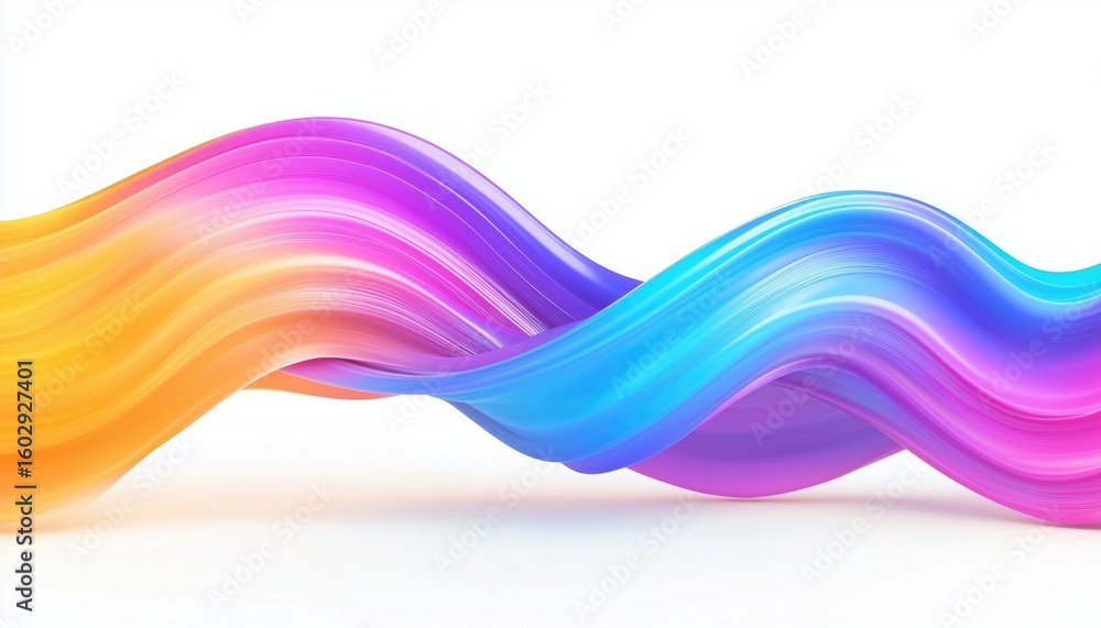 Poster abstract art with fluid and wave-like patterns. this artwork showcases a blend of wavy lines and sha