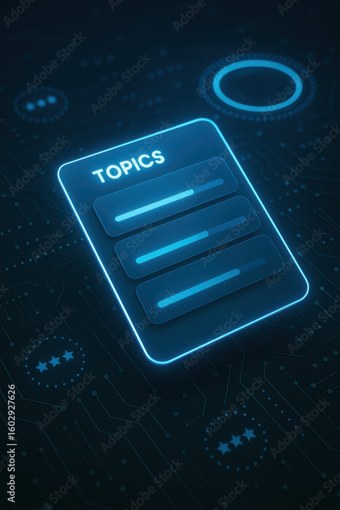 Poster topic concept motion review user interaction and innovative design create a smooth futuristic digita