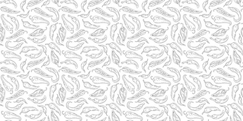 hot chili pattern background. vintage chili background. pepper pattern background. chili doodle pattern background. 