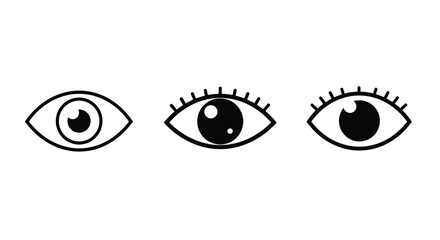 Eye Icons in Various Shapes