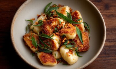 Golden browned ricotta gnocchi with fresh sage by Nancy Silverton in savory perfection