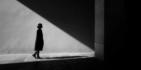 black and white minimalist photo with a black and white background