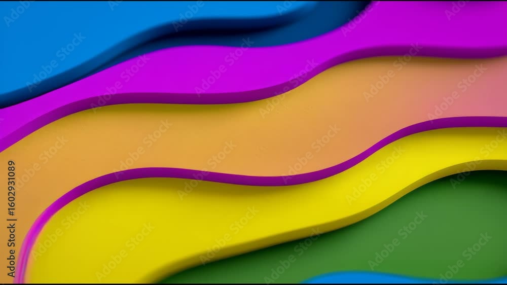 Aufkleber colorful abstract patterns created with flowing shapes in a vibrant design