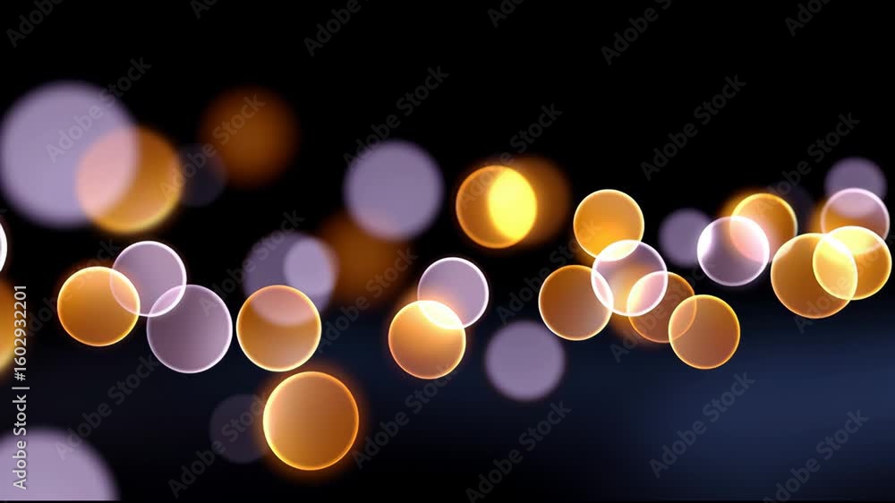 Aufkleber bright orbs of light create a captivating blur in a darkened background during a festive gathering