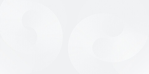 White illustrations geometric abstract background overlap layer on bright space with lines effect circles vector blend