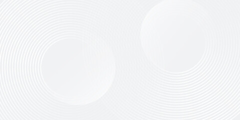 White illustrations geometric abstract background overlap layer on bright space with lines effect circles vector