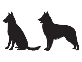 BELGIAN SHEPHERD DOG SILHOUETTE