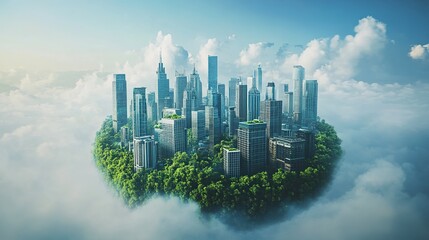 A large corporation announcing a commitment to sustainability and carbon neutrality.