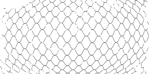 Fototapeta premium Mesh texture for fishing nets. Grunge pattern for sportswear or soccer goal volleyball net basketball white background