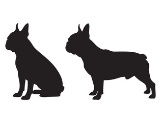 BOSTON TERRIER DOG SILHOUETTE