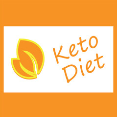 keto diet logo label emblem sticker, certified icon, vegan food diet.